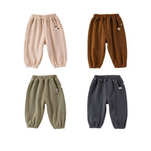Load image into Gallery viewer, D23376PA--Children's cute pattern embroidered thick warm pants