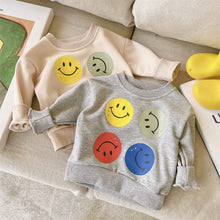 Load image into Gallery viewer, T40TG-Cotton Thin Round Neck Smiley Face Two-Piece Suit