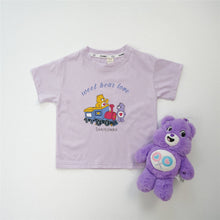 Load image into Gallery viewer, 24035SE-Spring and Summer Korean Short Sleeve Cotton Bear Printed T-shirt