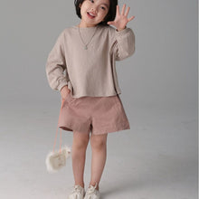 Load image into Gallery viewer, BB-2424PA-Japanese style high waist cotton washed girls skirt pants parent-child outfit