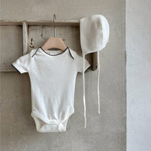 Load image into Gallery viewer, Y9450LS-Summer A-type hollow breathable jacquard embroidered lace bodysuit