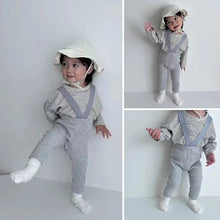 Load image into Gallery viewer, D23286PA-Baby cotton high waist belly protection overalls