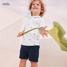 Load image into Gallery viewer, 22031TG-Little maven European and American summer children's POLO shirt shorts two-piece suit