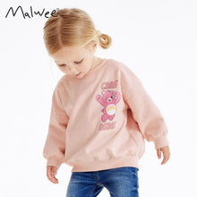 Load image into Gallery viewer, 8640SE-malwee autumn casual round neck long sleeve bear top