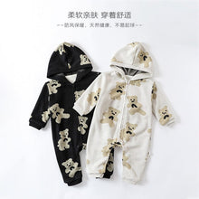 Load image into Gallery viewer, D23351LS-Winter baby plus velvet and thickened knitted outdoor climbing clothes
