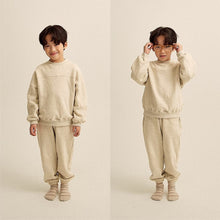 Load image into Gallery viewer, Y8402TG-Round neck loose fashion stitching cotton sweater suit