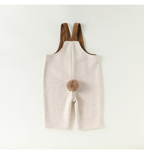 Load image into Gallery viewer, D25284LS-秋冬毛呢兔尾巴吊帶保暖長褲