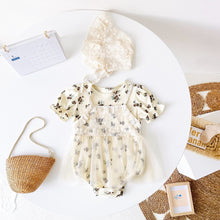 Load image into Gallery viewer, MDBRS2219DS-Summer floral mesh baby girl short-sleeved skirt