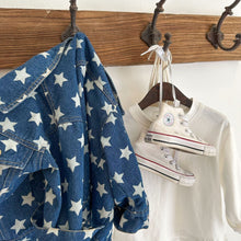Load image into Gallery viewer, TC1465SE-Autumn boys and girls short denim jacket with full star print