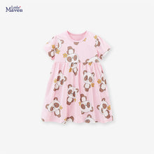 Load image into Gallery viewer, S1868DS-Summer short-sleeved panda cotton dress