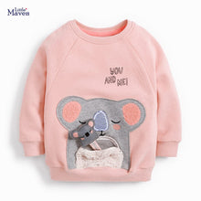 Load image into Gallery viewer, 51767SE-Little maven autumn and winter knitted embroidered long-sleeved girls' top