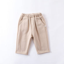 Load image into Gallery viewer, D23344PA-Infant and toddler solid color plus velvet and thickened cotton pants