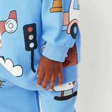 Load image into Gallery viewer, 8654SE-Autumn European and American small and medium-sized children's stroller leisure long-sleeved round neck top