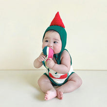 Load image into Gallery viewer, 081501LS-Korean summer watermelon print style bodysuit + hat