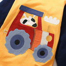 Load image into Gallery viewer, 55005SE-Little maven European and American animal car long-sleeved cotton top