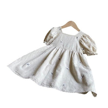 Load image into Gallery viewer, Y6313DS-Summer Woven Cotton Princess Sleeve Embroidered Beach Dress