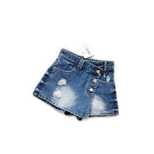 Load image into Gallery viewer, 23200PA-ANKRT Spring and Summer Girls Ripped Denim Skirt Parent-child Outfit