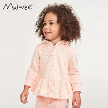 Load image into Gallery viewer, 8024SE-malwee autumn print hooded children's jacket