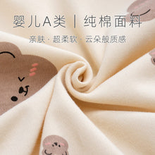 Load image into Gallery viewer, BP002LS-Spring and Autumn Cotton Boneless Bodysuit + Hat + Bib Three-piece Set