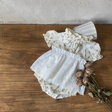 Load image into Gallery viewer, Y9430LS- Summer floral collar bodysuit + lace suspender skirt top