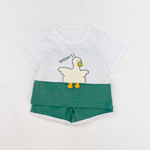 Load image into Gallery viewer, 61403TG-ins Summer Korean version of duck print two-piece set