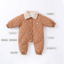 Load image into Gallery viewer, D23369LS-Fashionable newborn warm jumpsuit