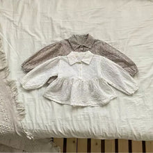 Load image into Gallery viewer, Y7302SE-Autumn Korean version of baby girl embroidery patchwork shirt