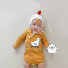 Load image into Gallery viewer, 71719LS- Spring and Summer Chicken Shaped Bodysuit + Hat
