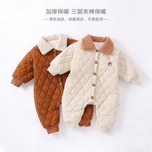 Load image into Gallery viewer, D23369LS-Fashionable newborn warm jumpsuit