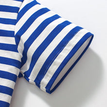 Load image into Gallery viewer, Q55091SE-Summer striped short-sleeved cotton top