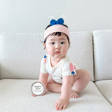 將圖片載入圖庫檢視器 24030420LS-韓版印花短款夏季連身衣+髮帶