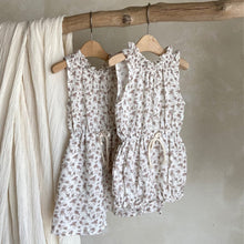 Load image into Gallery viewer, Y9440LS-Summer sleeveless solid color floral bud collar waist bag dress