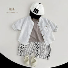 Load image into Gallery viewer, 23066SE-Summer ramie cotton light breathable sunscreen shirt