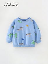 Load image into Gallery viewer, <Taiwan Pavilion> 8645SE-malwee autumn clothing European and American children's leisure geometric pattern long-sleeved top