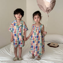 Load image into Gallery viewer, X86008TG-Summer short-sleeved holiday style suit & vest dress