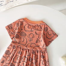 Load image into Gallery viewer, RBDS2239DS-Summer cotton elephant dress