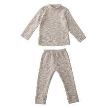 Load image into Gallery viewer, D83282JG-Autumn and winter half-high collar thickened warm top + trousers home two-piece set