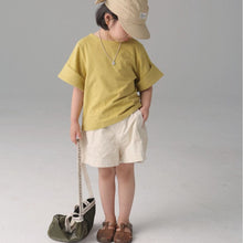 Load image into Gallery viewer, BB-2424PA-Japanese style high waist cotton washed girls skirt pants parent-child outfit