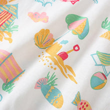 Load image into Gallery viewer, 9508TG-Summer European and American children's casual summer printed short-sleeved top + pants two-piece set