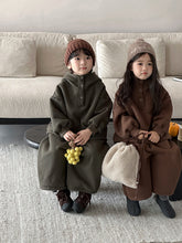 Load image into Gallery viewer, 25D02TG-冬季一體絨連帽加厚兩件套