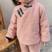 Load image into Gallery viewer, D60215TG-Winter Chinese style festive plush New Year greeting suit