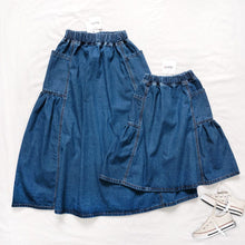 Load image into Gallery viewer, 23015PCW-Japanese long loose forest style large pocket half-length parent-child outfit