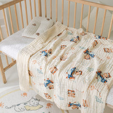 Load image into Gallery viewer, 2076AC-Cartoon Printed Baby Gauze Newborn Soft Absorbent Blanket Bath Towel