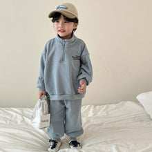 Load image into Gallery viewer, C83305TG-Korean style sports casual children's sweatshirt suit