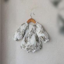 Load image into Gallery viewer, Y9383LS-Autumn Retro Large Flower Lantern Long Sleeve Bodysuit