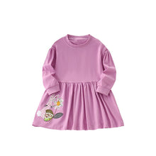 Load image into Gallery viewer, 8904DS-Autumn European and American children's long-sleeved floral dress