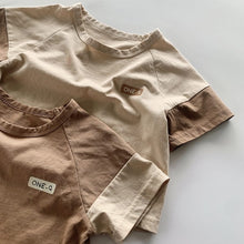 Load image into Gallery viewer, 2250SE-Summer patchwork short-sleeved cotton top