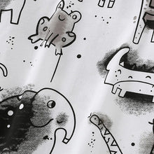 Load image into Gallery viewer, 8565SE-malwee animal print crew neck children's top