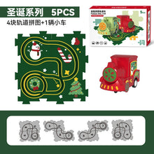 Load image into Gallery viewer, 121AC-Children's educational electric puzzle track car DIY city map scene building boy toys wholesale
