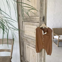 Load image into Gallery viewer, Y9338LS-Spring and Autumn Baby Pocket Open-Chest Sleeveless Bodysuit